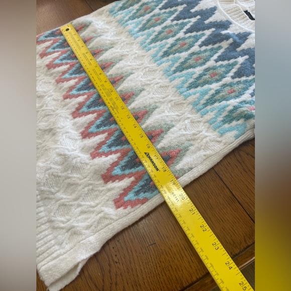 Talbots ZIG-ZAG FAIR ISLE CREWNECK PULLOVER LP - Picture 4 of 14